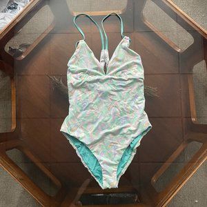 Patagonia Nanogrip Sunset Swell One Piece Swimsuit Large